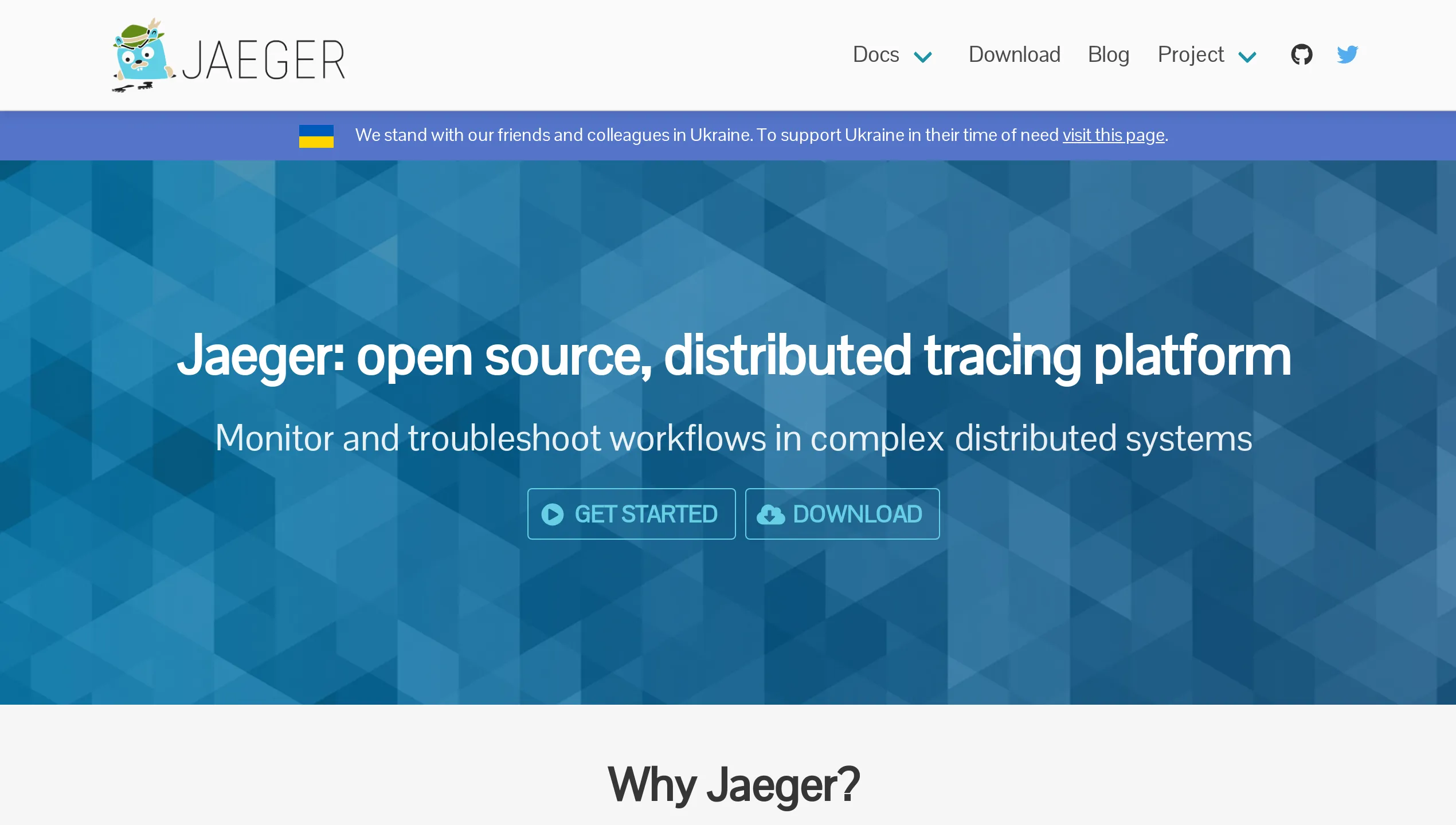 A screenshot of Jaeger