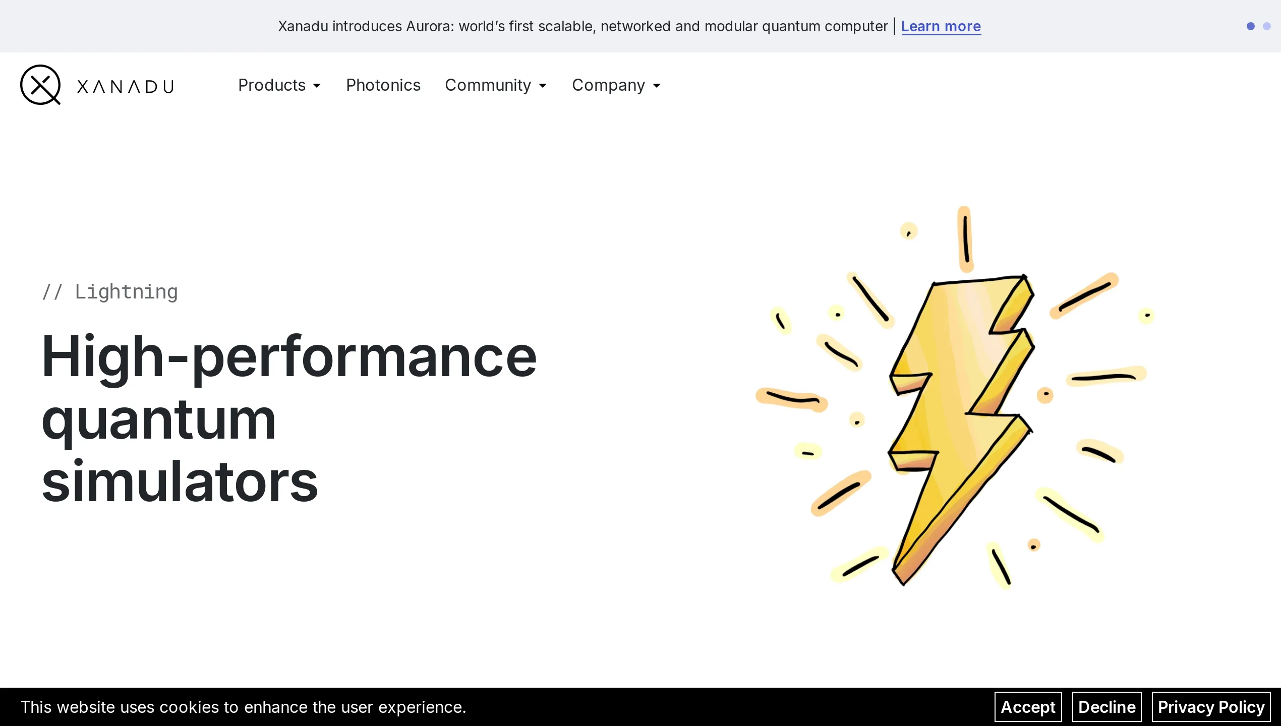 A screenshot of Lightning