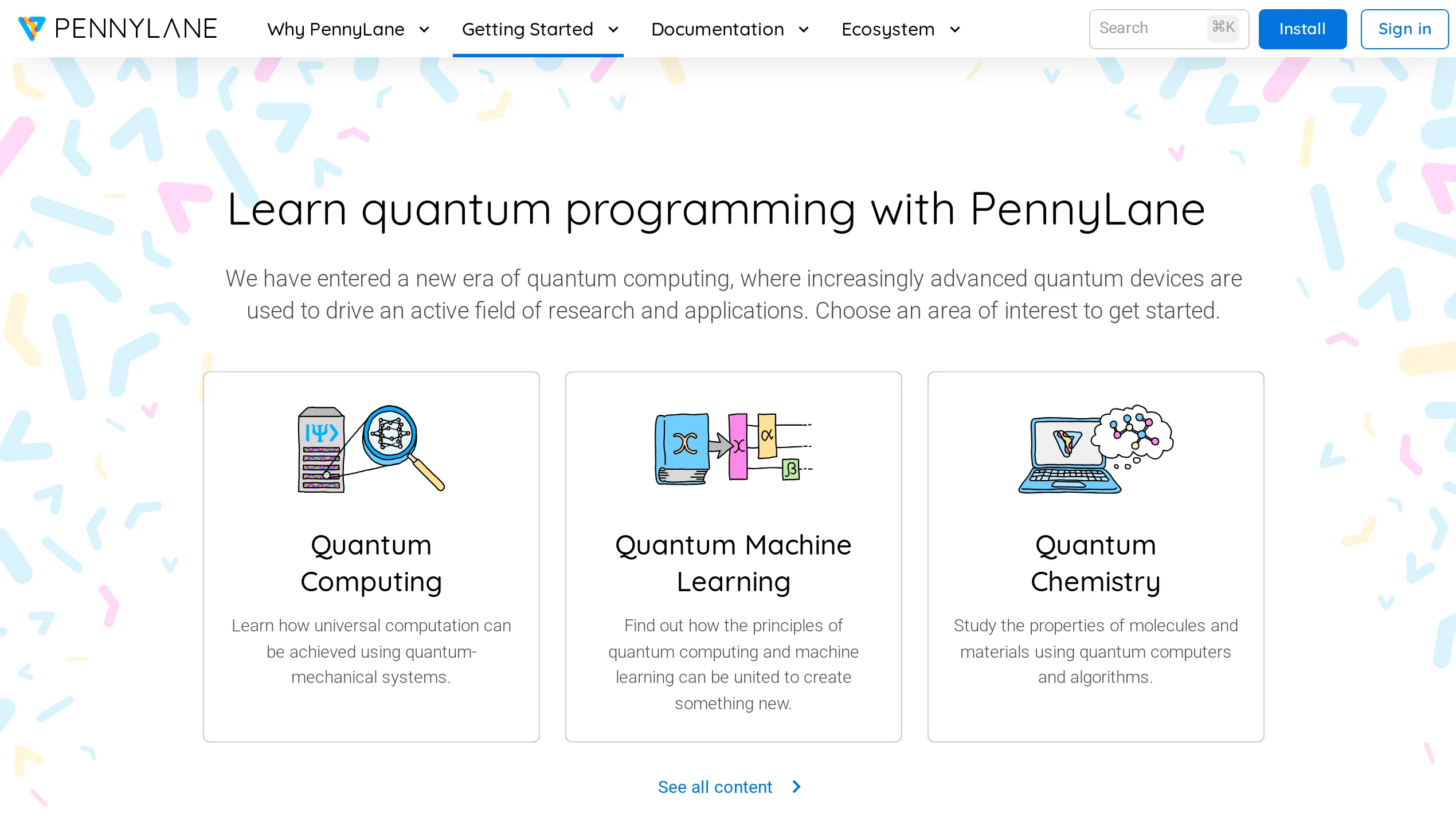 A screenshot of PennyLane QML