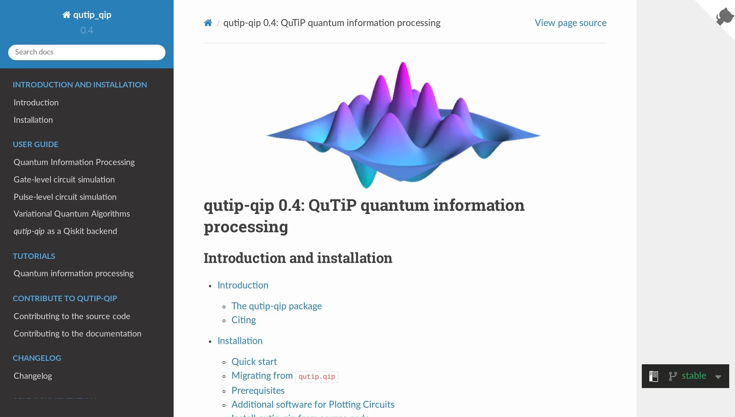 A screenshot of qutip-qip