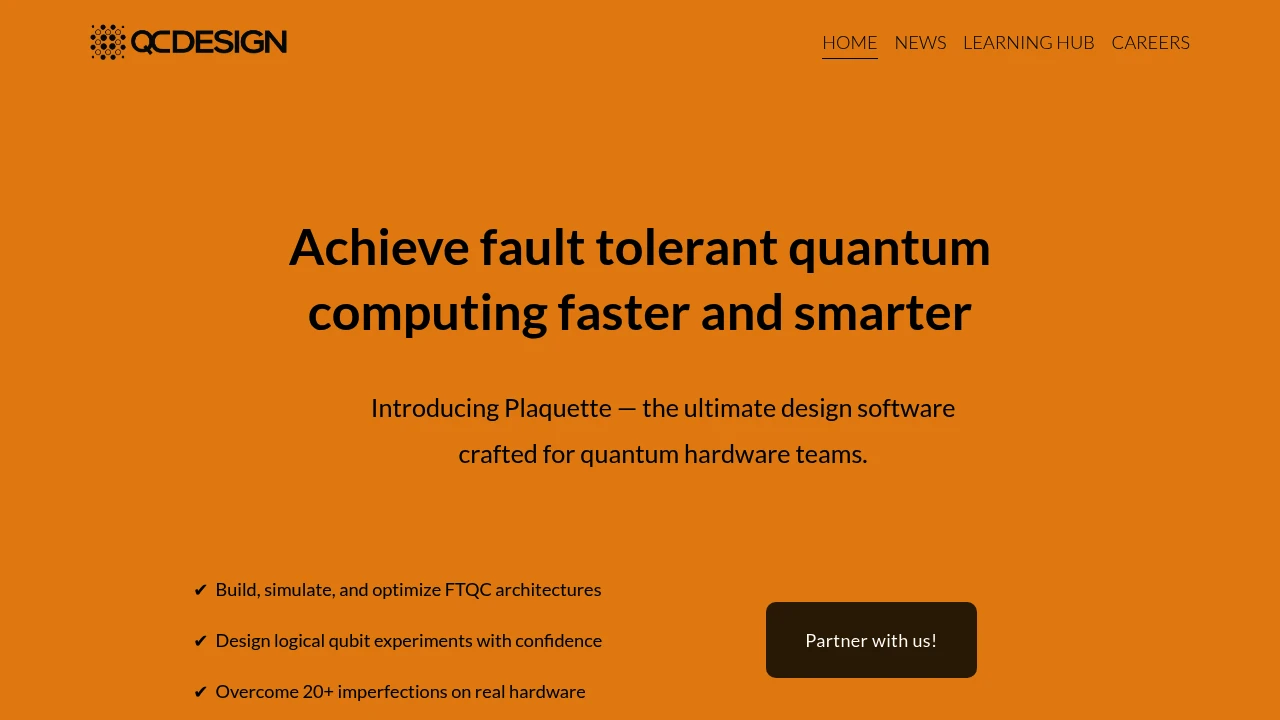 A screenshot of QC Design Plaquette